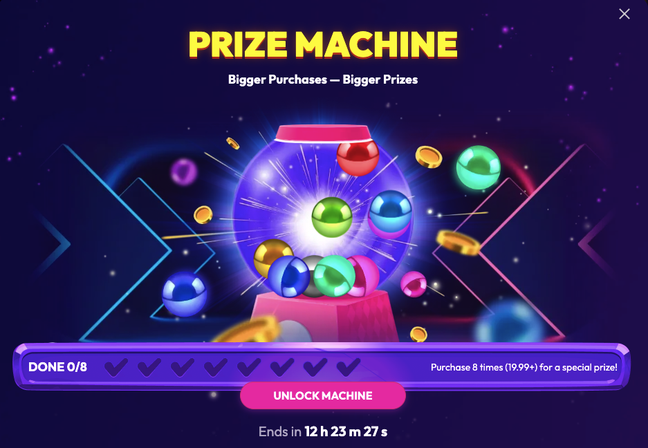 Funrize Promo Code - Prize Machine